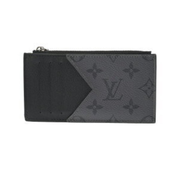 Louis Vuitton Black Reverse Coin Holder Card Black Eclipse Wallet - Picture 1 of 9